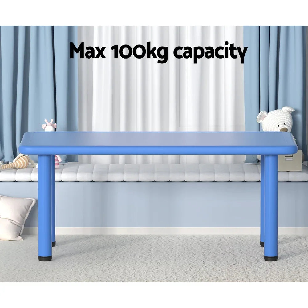 Keezi Kids Table Plastic Square Activity Study Desk 60X120CM - Mekamart Australia