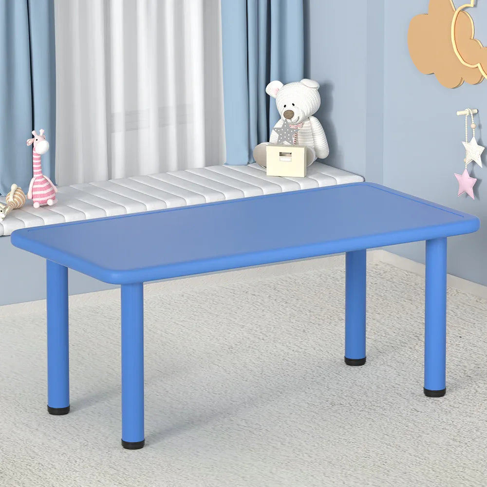 Keezi Kids Table Plastic Square Activity Study Desk 60X120CM - Mekamart Australia