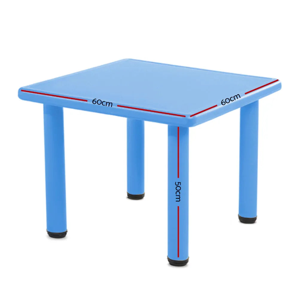 Keezi Kids Table Plastic Square Activity Study Desk 60X60CM - Mekamart Australia