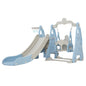 Keezi Kids Slide Swing Set Basketball Hoop Outdoor Playground Toys 170cm Blue - Mekamart Australia