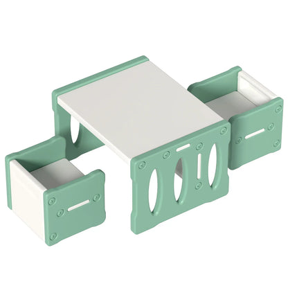 Keezi 3PCS Kids Table and Chairs Set HDPE - Mekamart Australia