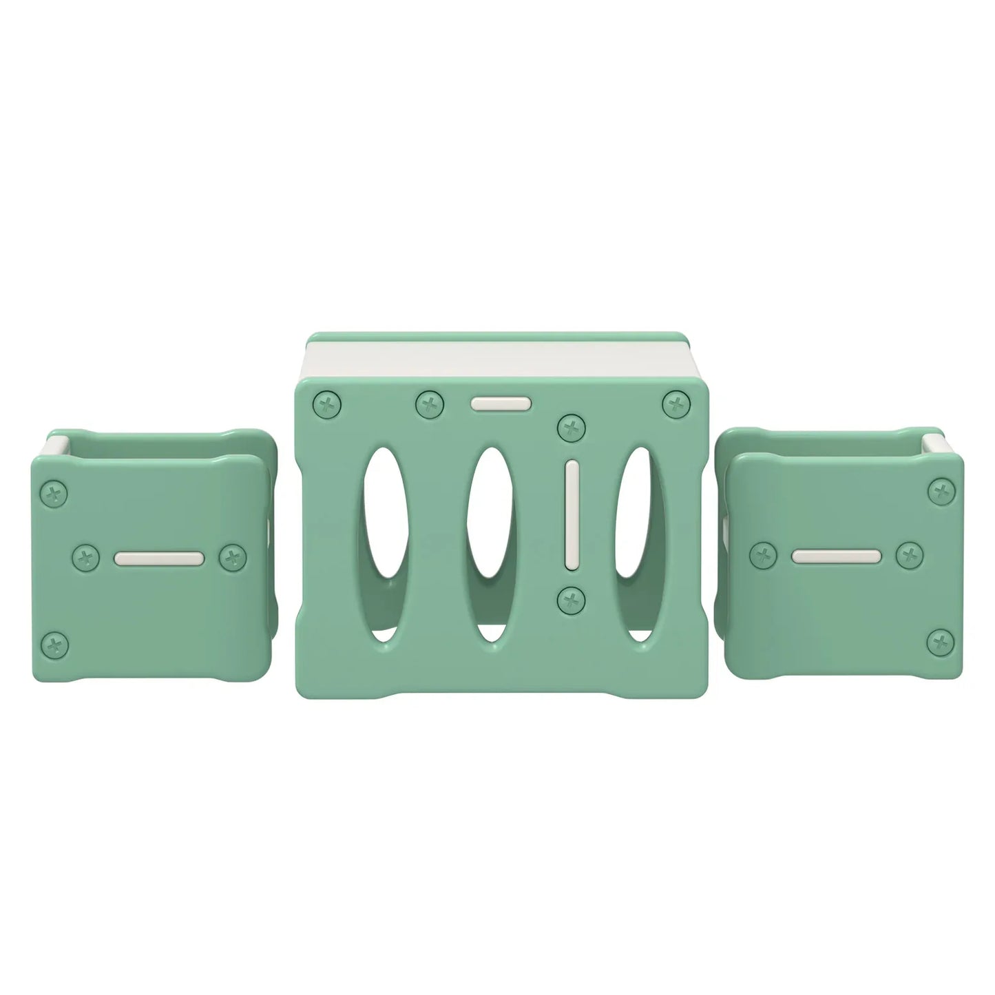 Keezi 3PCS Kids Table and Chairs Set HDPE - Mekamart Australia