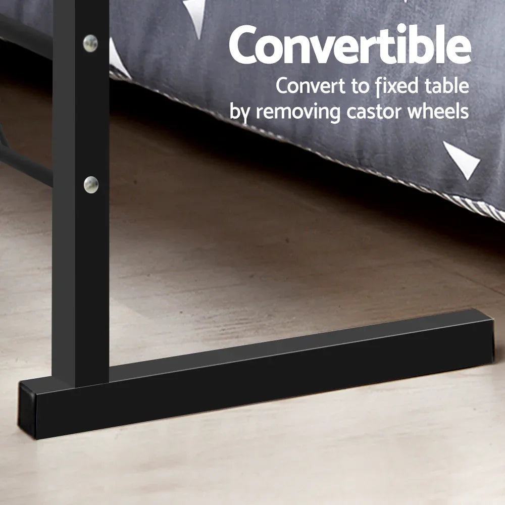 Artiss Laptop Desk Table Adjustable 60CM Dark Wood - Mekamart Australia