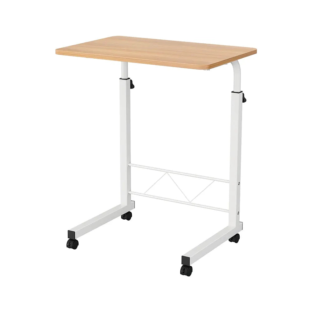 Artiss Laptop Desk Table Adjustable 60CM Light Wood - Mekamart Australia