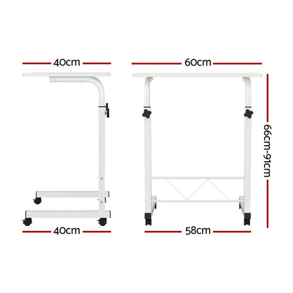 Artiss Laptop Desk Table Adjustable 60CM White - Mekamart Australia