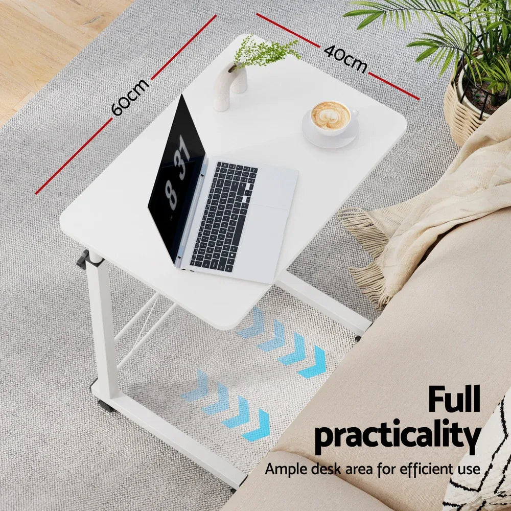 Artiss Laptop Desk Table Adjustable 60CM White - Mekamart Australia