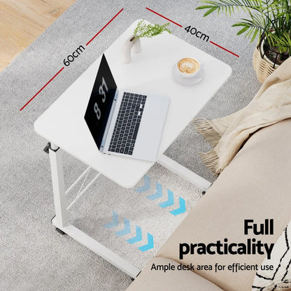 Artiss Laptop Desk Table Adjustable 60CM White - Mekamart Australia