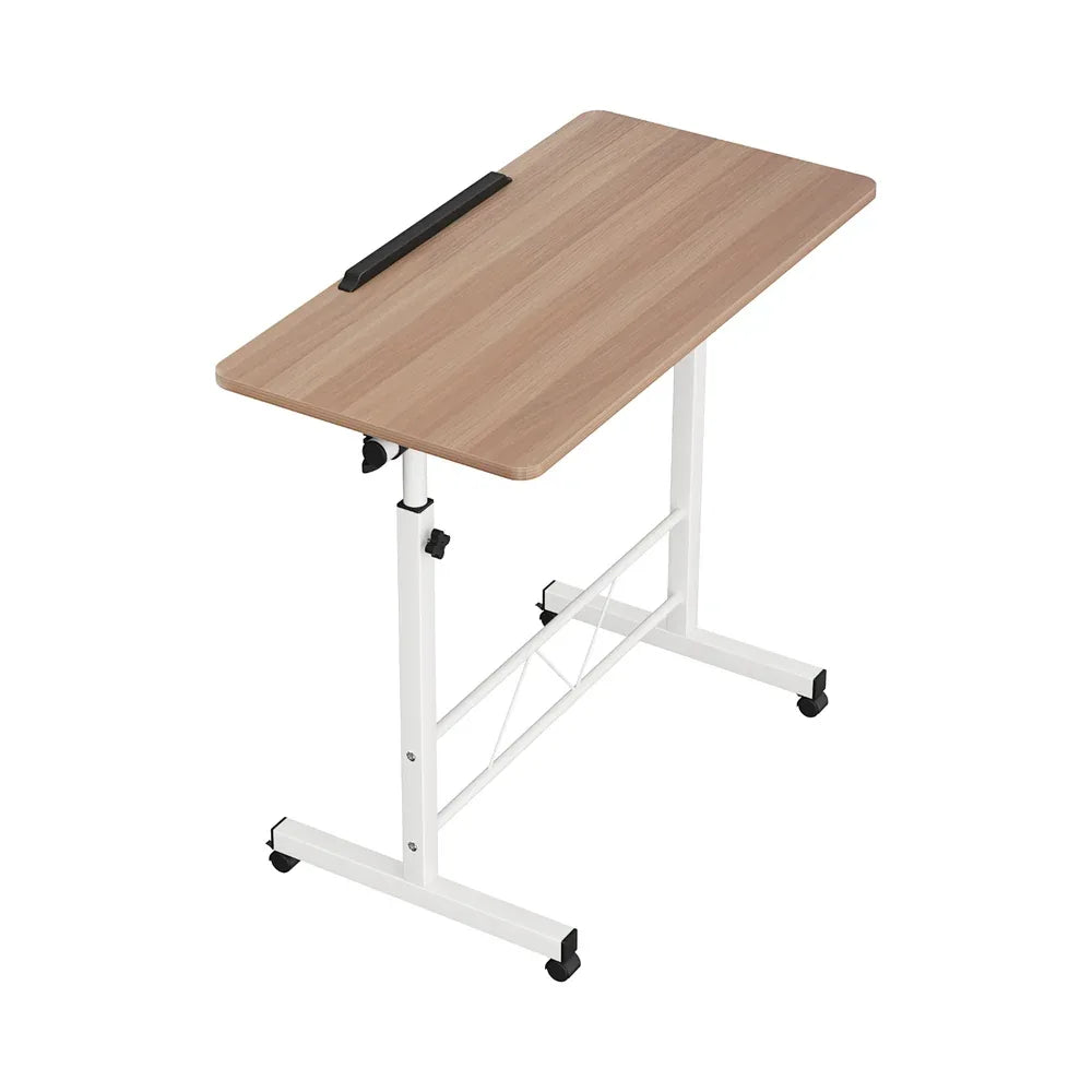 Artiss Laptop Desk Table Adjustable 80CM Light Wood - Mekamart Australia