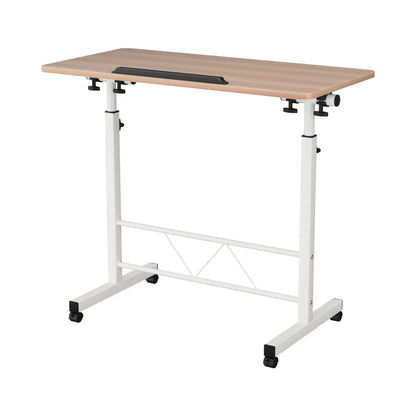 Artiss Laptop Desk Table Adjustable 80CM Light Wood - Mekamart Australia