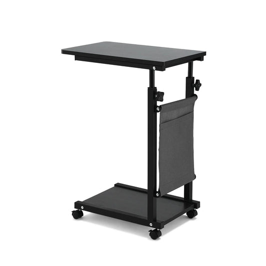 Artiss Laptop Desk Height Adjustable Mobile Workstation Computer Desks 48CM Black - Mekamart Australia