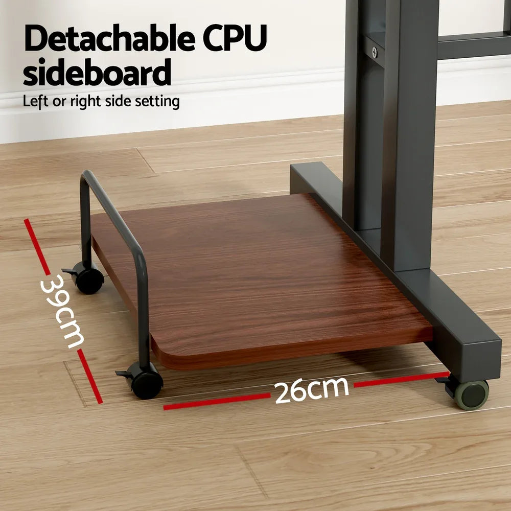 Artiss Laptop Desk Table Adjustable Dark Wood 80CM - Mekamart Australia