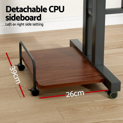 Artiss Laptop Desk Table Adjustable Dark Wood 80CM - Mekamart Australia