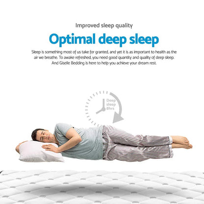 Giselle Bedding 21cm Mattress Pillow Top King - Mekamart Australia