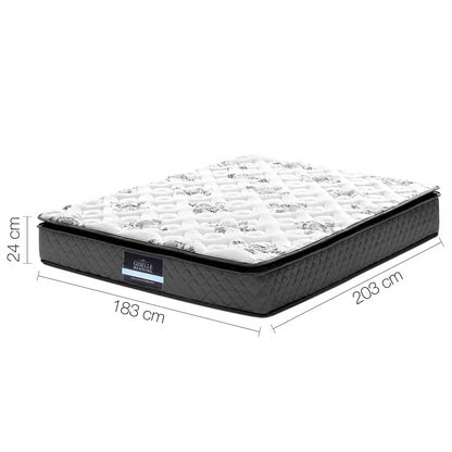 Giselle Bedding 24cm Mattress Pillow Top King - Mekamart Australia