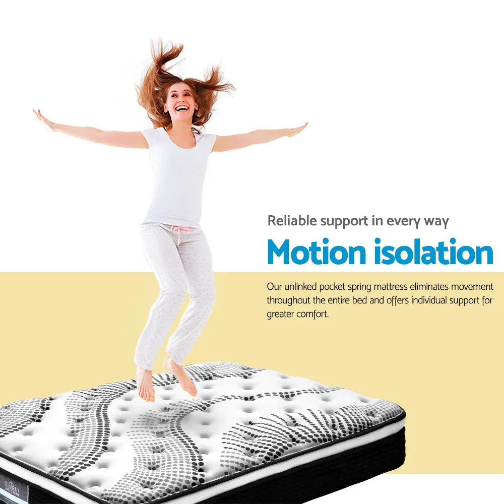 Giselle Bedding 32cm Mattress Euro Top Single - Mekamart Australia
