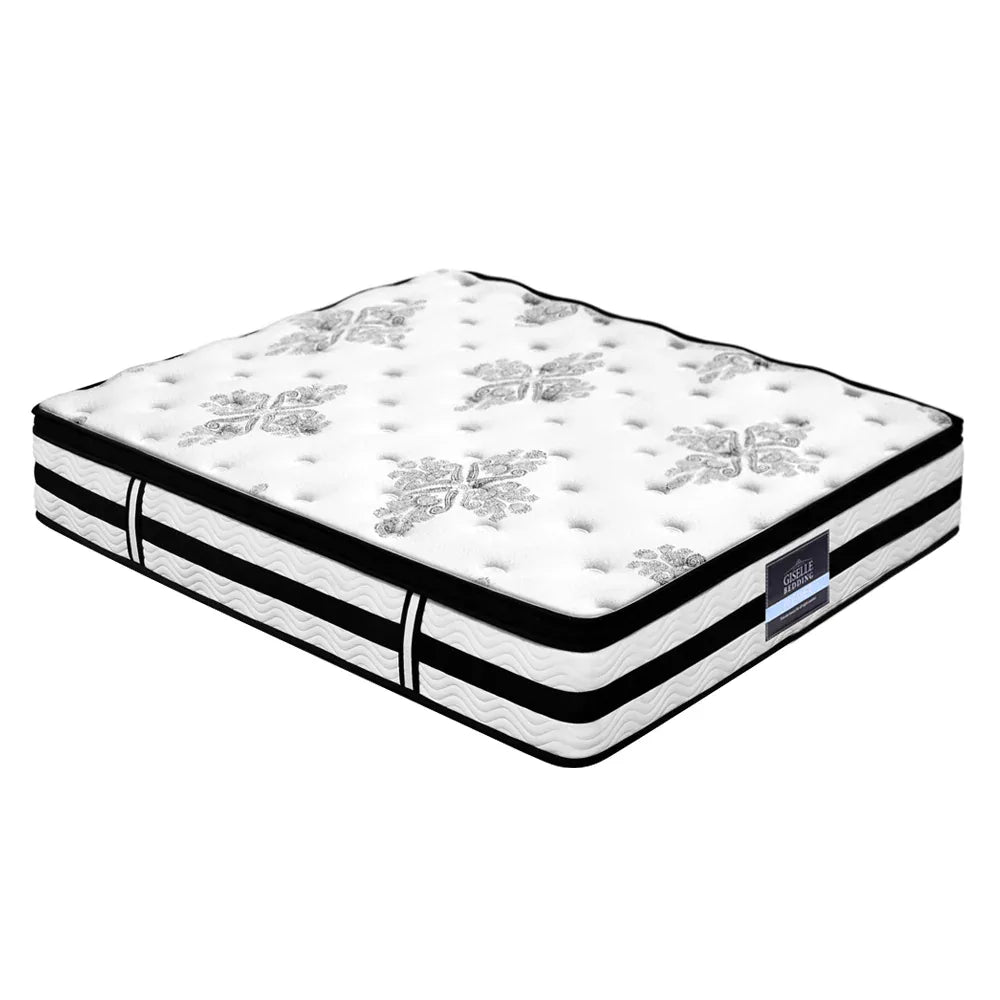 Giselle Bedding 34cm Mattress Euro Top Pocket Spring Super King - Mekamart Australia