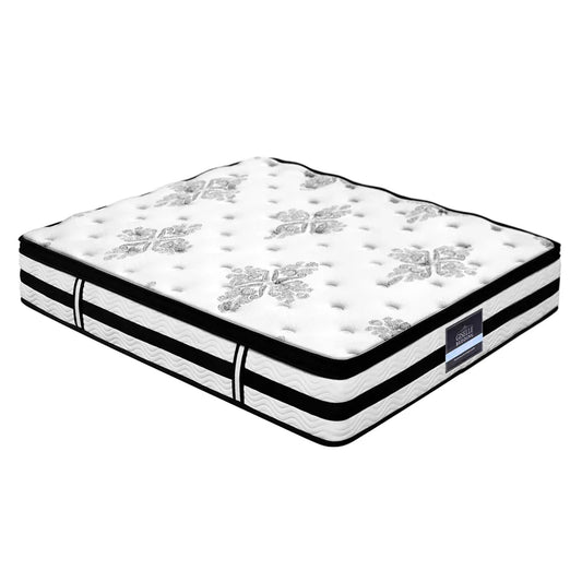 Giselle Bedding 34cm Mattress Euro Top Pocket Spring Super King - Mekamart Australia