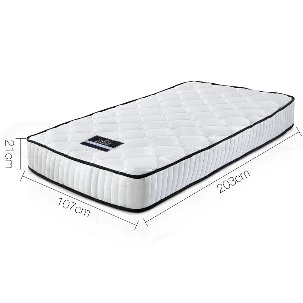 Giselle Bedding 21cm Mattress Tight Top King Single - Mekamart Australia