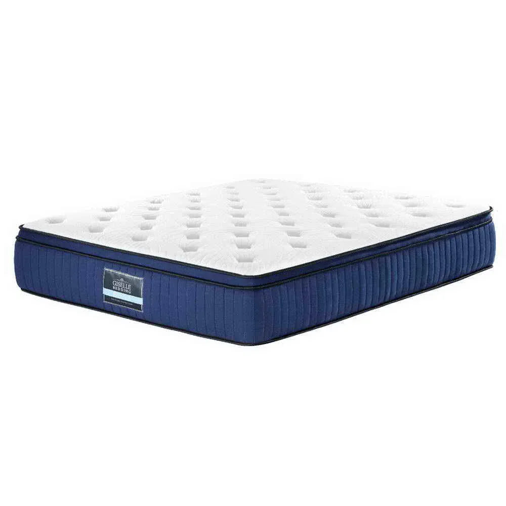 Giselle Bedding 34cm Mattress Cool Gel Memory Foam 7 Zone King - Mekamart Australia