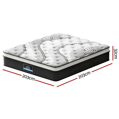 Giselle Bedding 32cm Mattress Euro Top Super King - Mekamart Australia