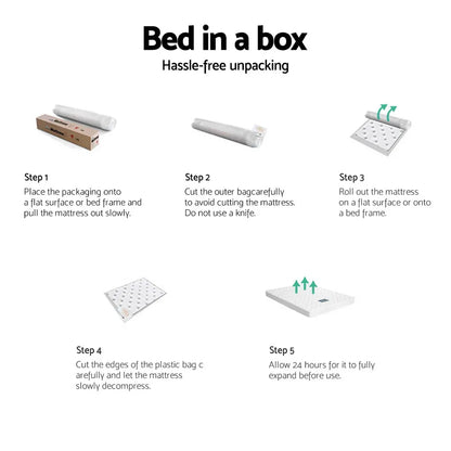 Giselle Bedding 13cm Mattress Tight Top King Single - Mekamart Australia