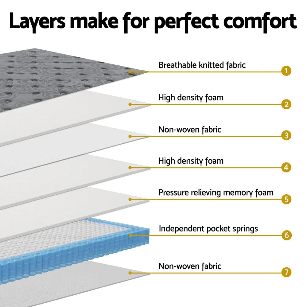 26cm Mattress Bed Giselle King - Mekamart Australia