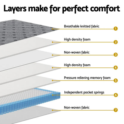26cm Mattress Bed Giselle King Single - Mekamart Australia
