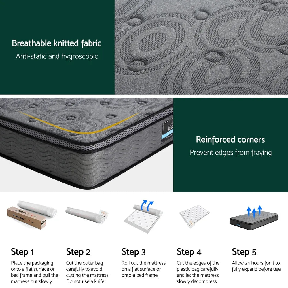 26cm Mattress Bed Giselle King Single - Mekamart Australia