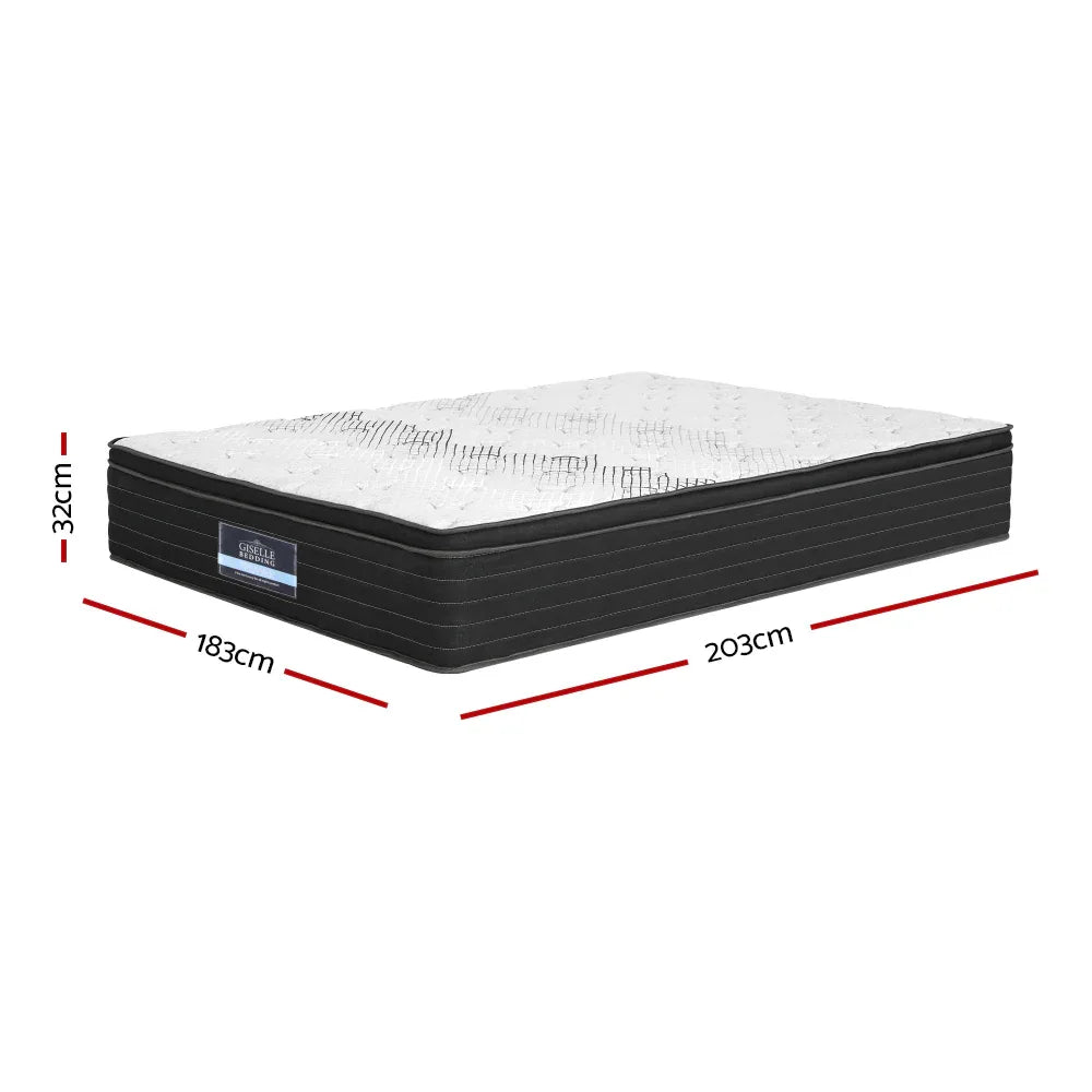 Giselle Bedding 32cm Mattress Extra Firm King - Mekamart Australia