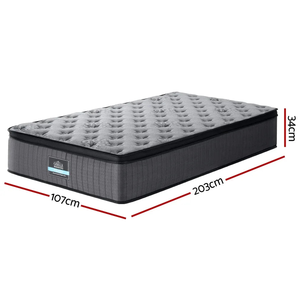 Bed Mattress Giselle 34cm King Single - Mekamart Australia