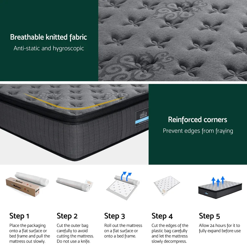 Bed Mattress Giselle 34cm Single - Mekamart Australia