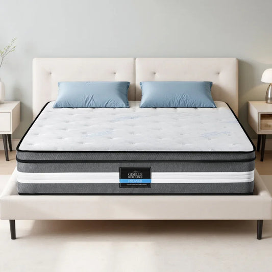 Giselle Bedding 30cm Mattress Gel Foam Pocket Spring King - Mekamart Australia