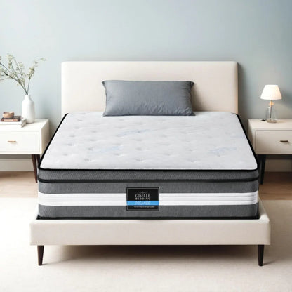 Giselle Bedding 30cm Mattress Gel Foam Pocket Spring King Single - Mekamart Australia