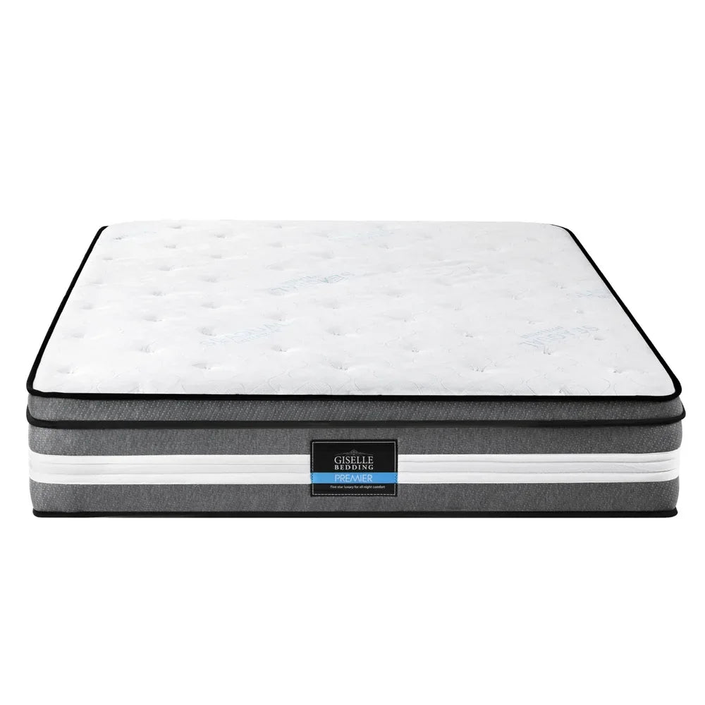 Giselle Bedding 30cm Mattress Gel Foam Pocket Spring Queen - Mekamart Australia