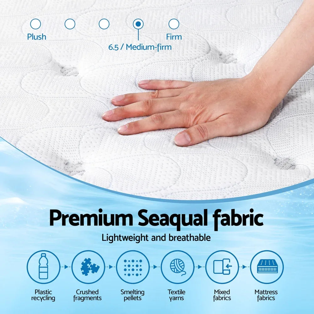 Giselle Bedding 30cm Mattress Gel Foam Pocket Spring Single - Mekamart Australia