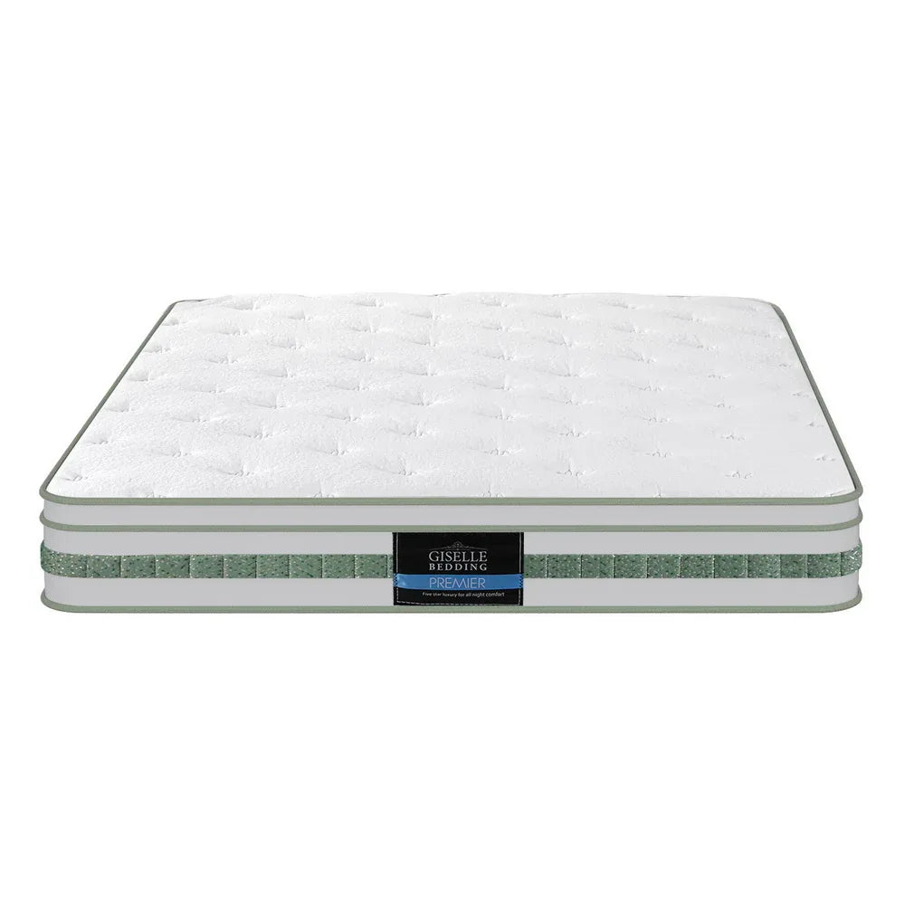 20cm Giselle Mattress King Green Tea Mattresses - Mekamart Australia