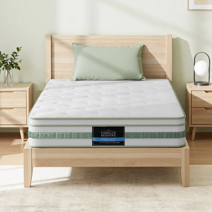 20cm Giselle Mattress Single Green Tea Mattresses - Mekamart Australia