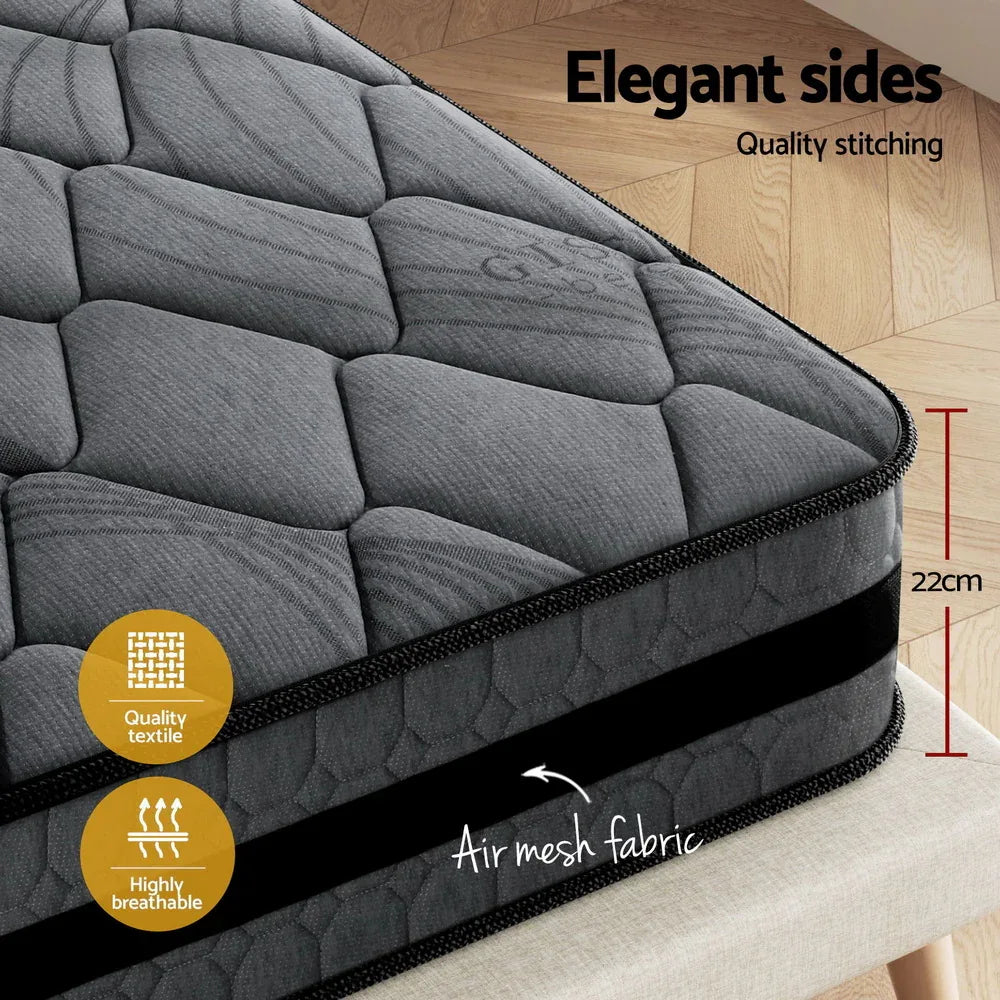 Giselle Bedding 22cm Mattress Medium Firm King - Mekamart Australia