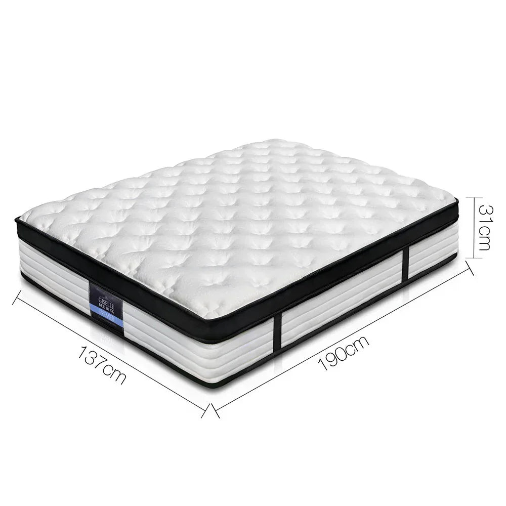 Giselle Bedding 31cm Mattress Euro Top Double - Mekamart Australia