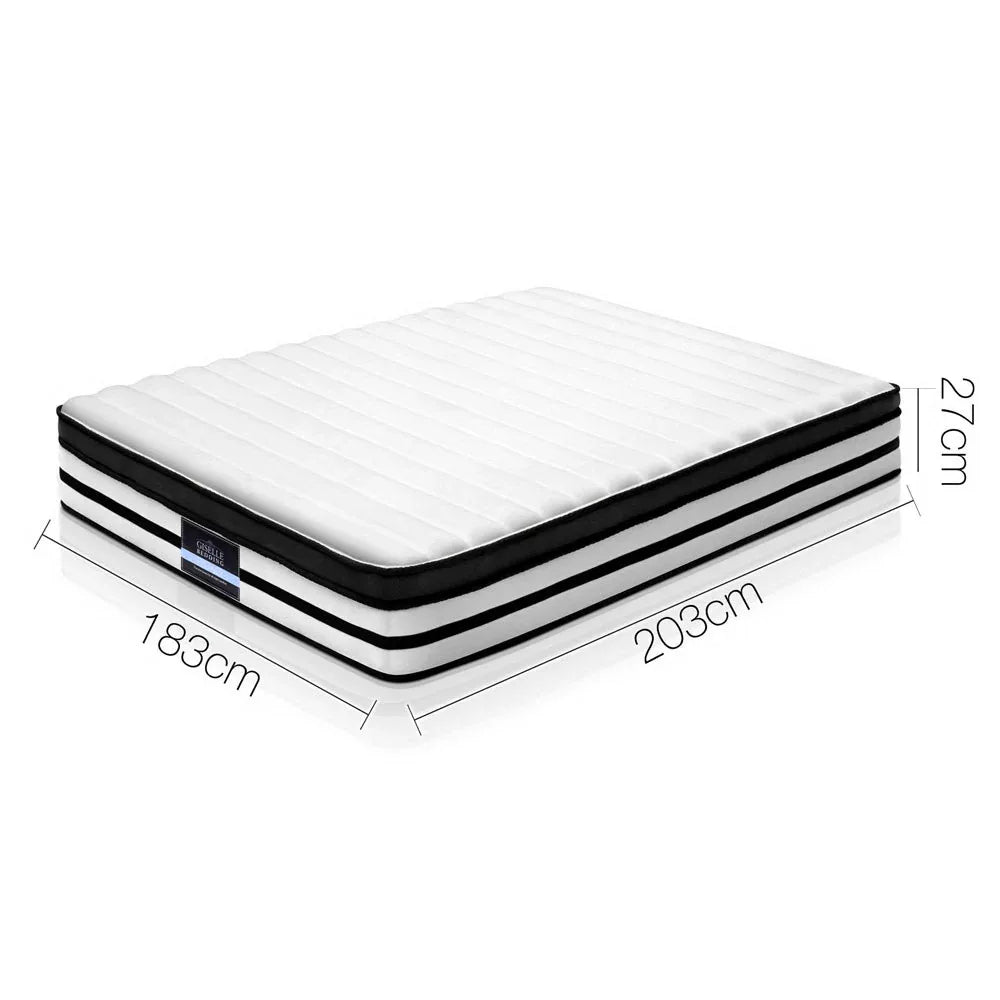 Giselle Bedding 27cm Mattress Euro Top King - Mekamart Australia