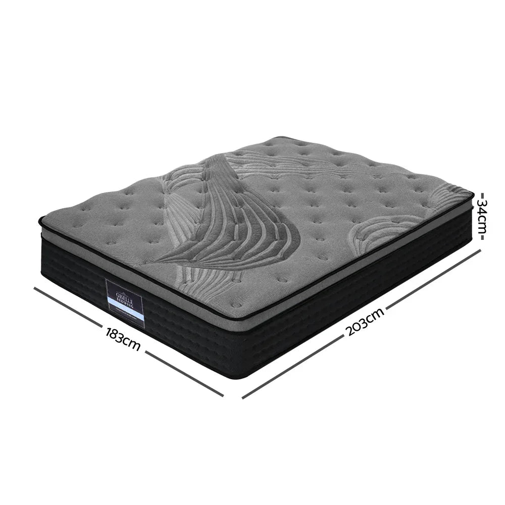 Giselle Bedding 34cm Mattress Bamboo Cover King - Mekamart Australia