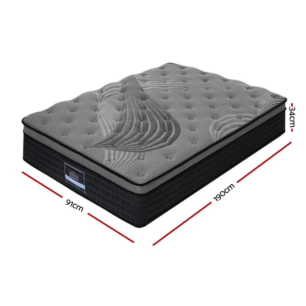 Giselle Bedding 34cm Mattress Bamboo Cover Single - Mekamart Australia