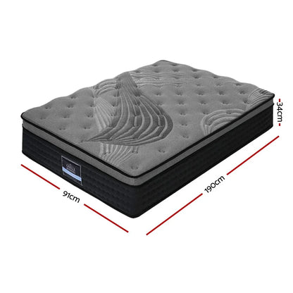 Giselle Bedding 34cm Mattress Bamboo Cover Single - Mekamart Australia
