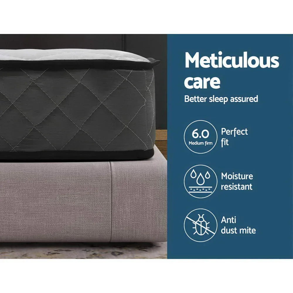 Giselle Bedding 16cm Mattress Tight Top King Single - Mekamart Australia