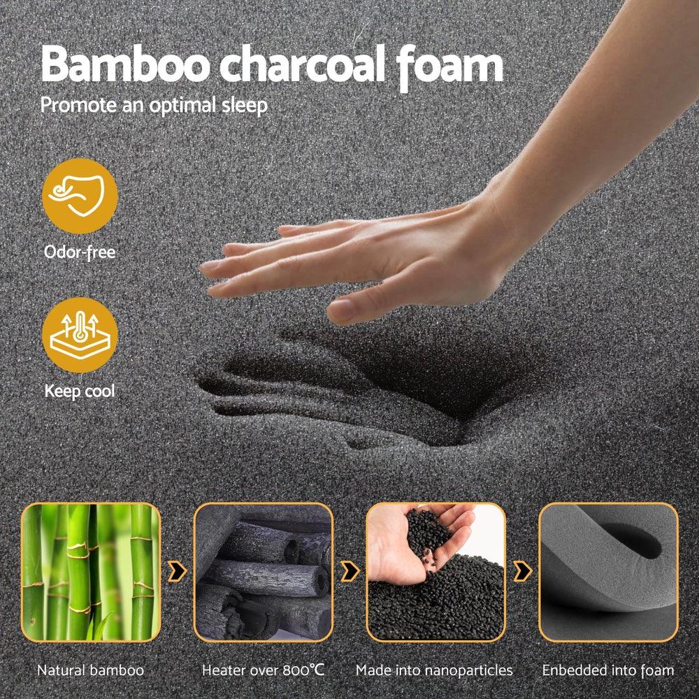 35cm Giselle Mattress Queen Bed Bamboo Pocket Firm Foam - Mekamart Australia