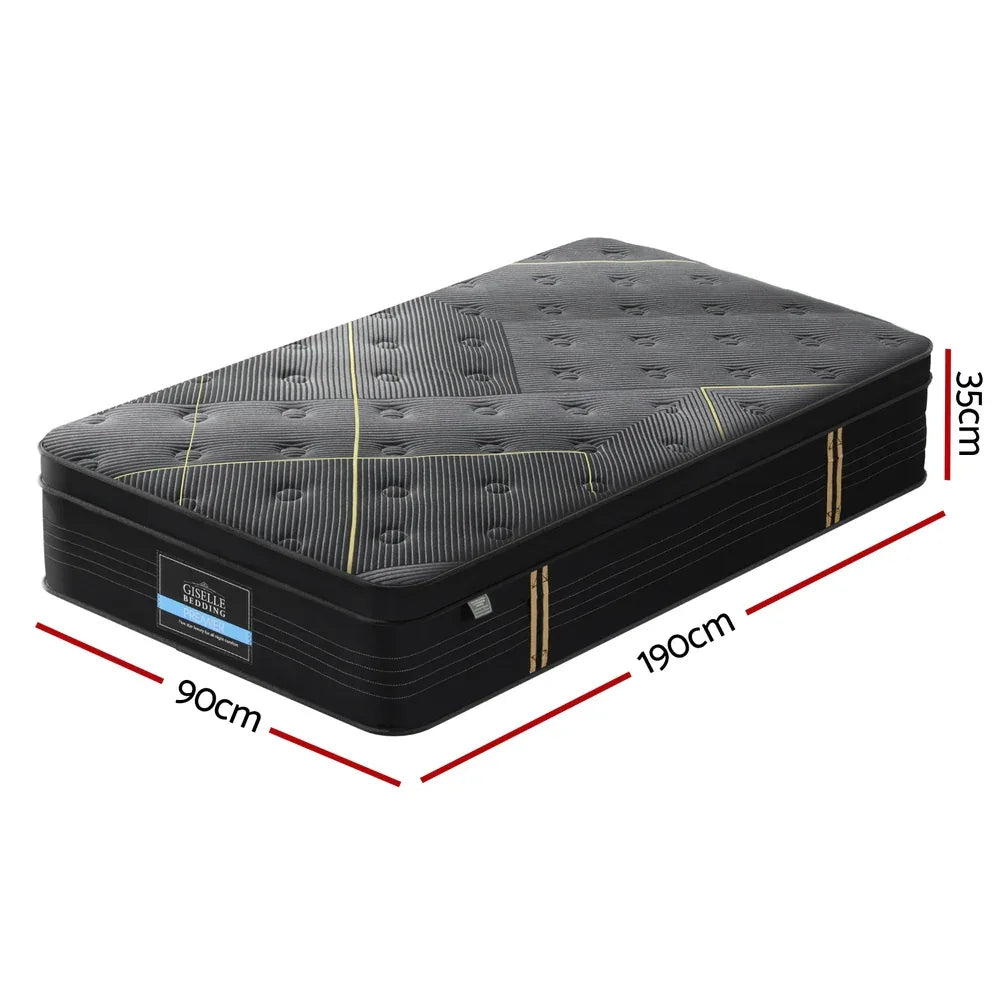 35cm Giselle Mattress Single Bed Bamboo Pocket Firm Foam - Mekamart Australia