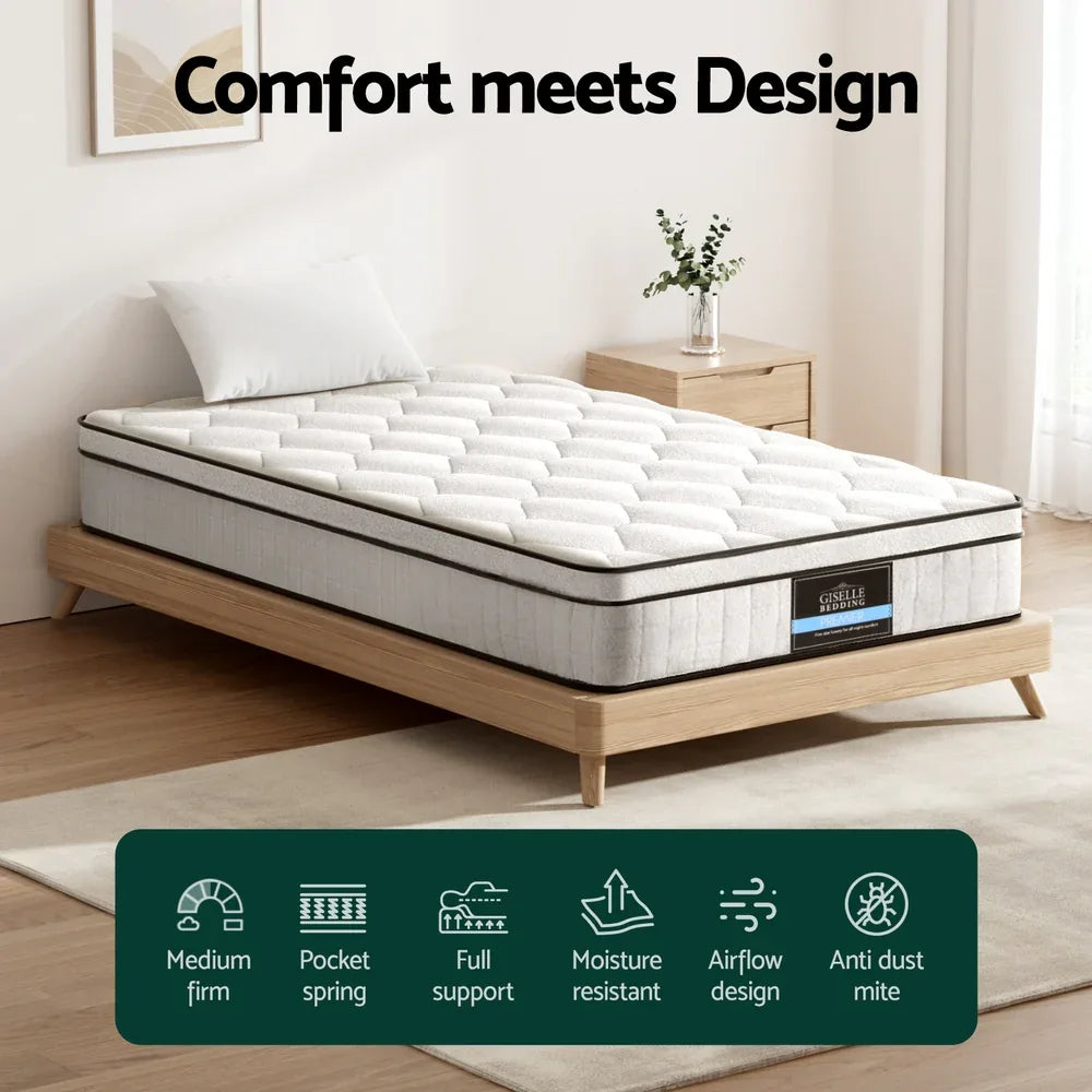 22cm Giselle Mattress Single Size - Mekamart Australia