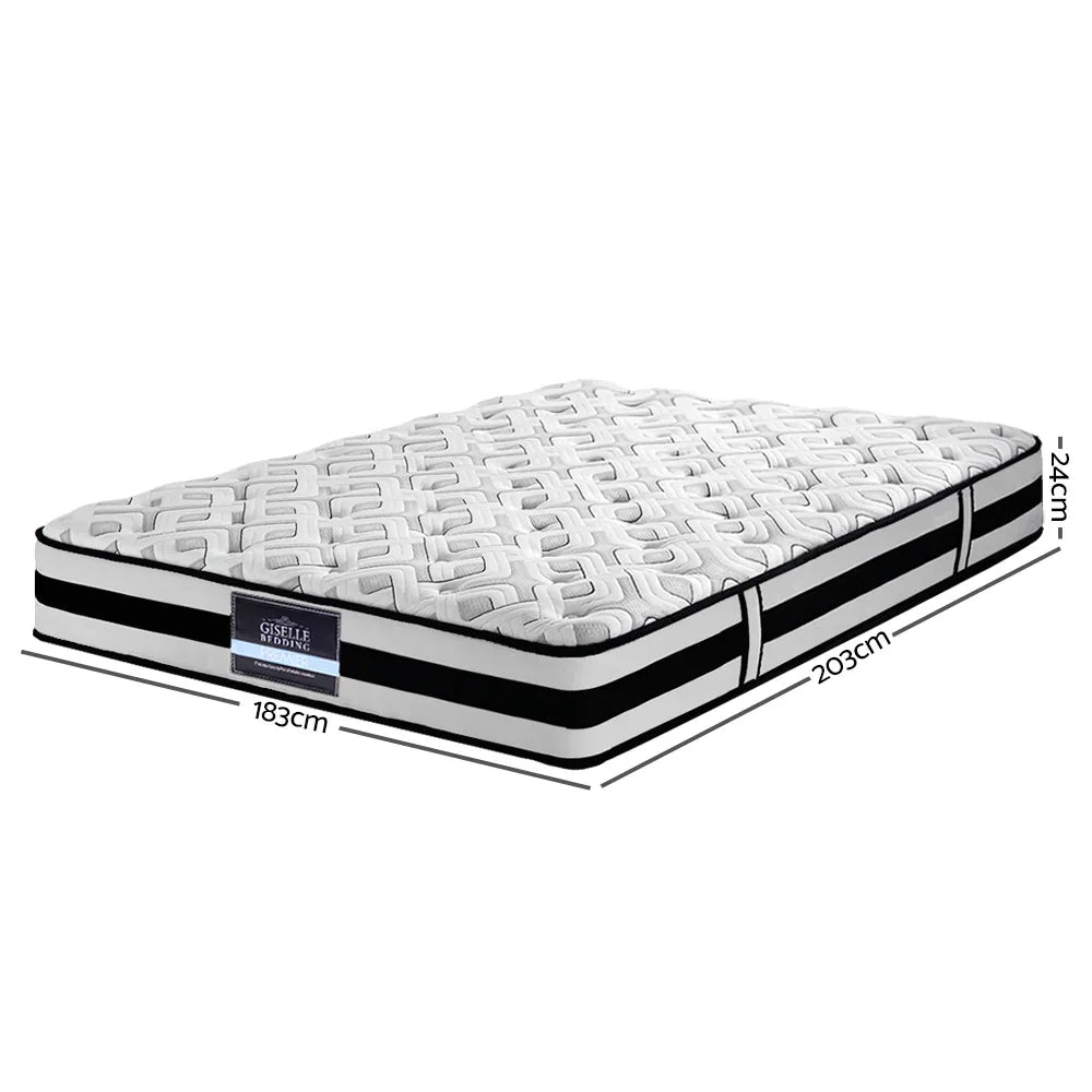 Giselle Bedding 24cm Mattress Super Firm King - Mekamart Australia