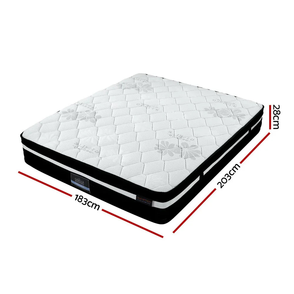 Giselle Bedding 28cm Mattress Super Firm King - Mekamart Australia