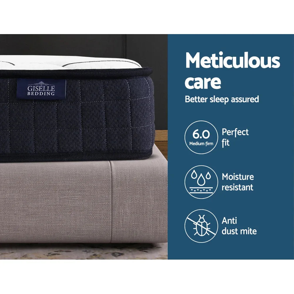 Giselle Bedding 16cm Mattress Medium Firm King Single - Mekamart Australia
